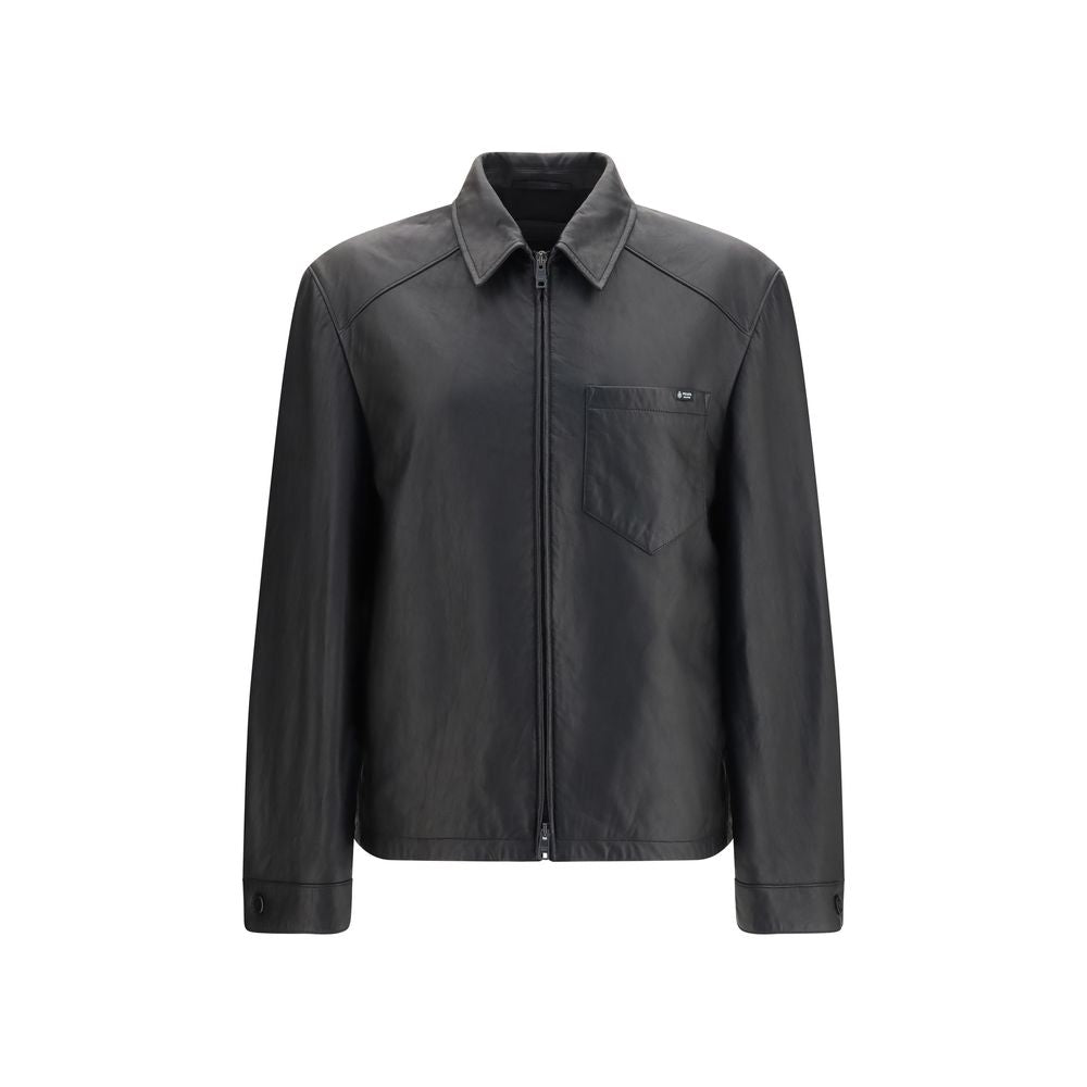 Men’s Prada Black Lamb Ovis Aries Leather Jacket