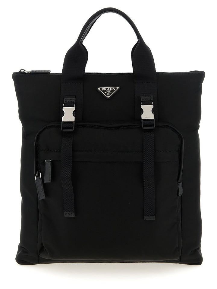 Men’s Prada Black Recycled Polyamide Tote Bag