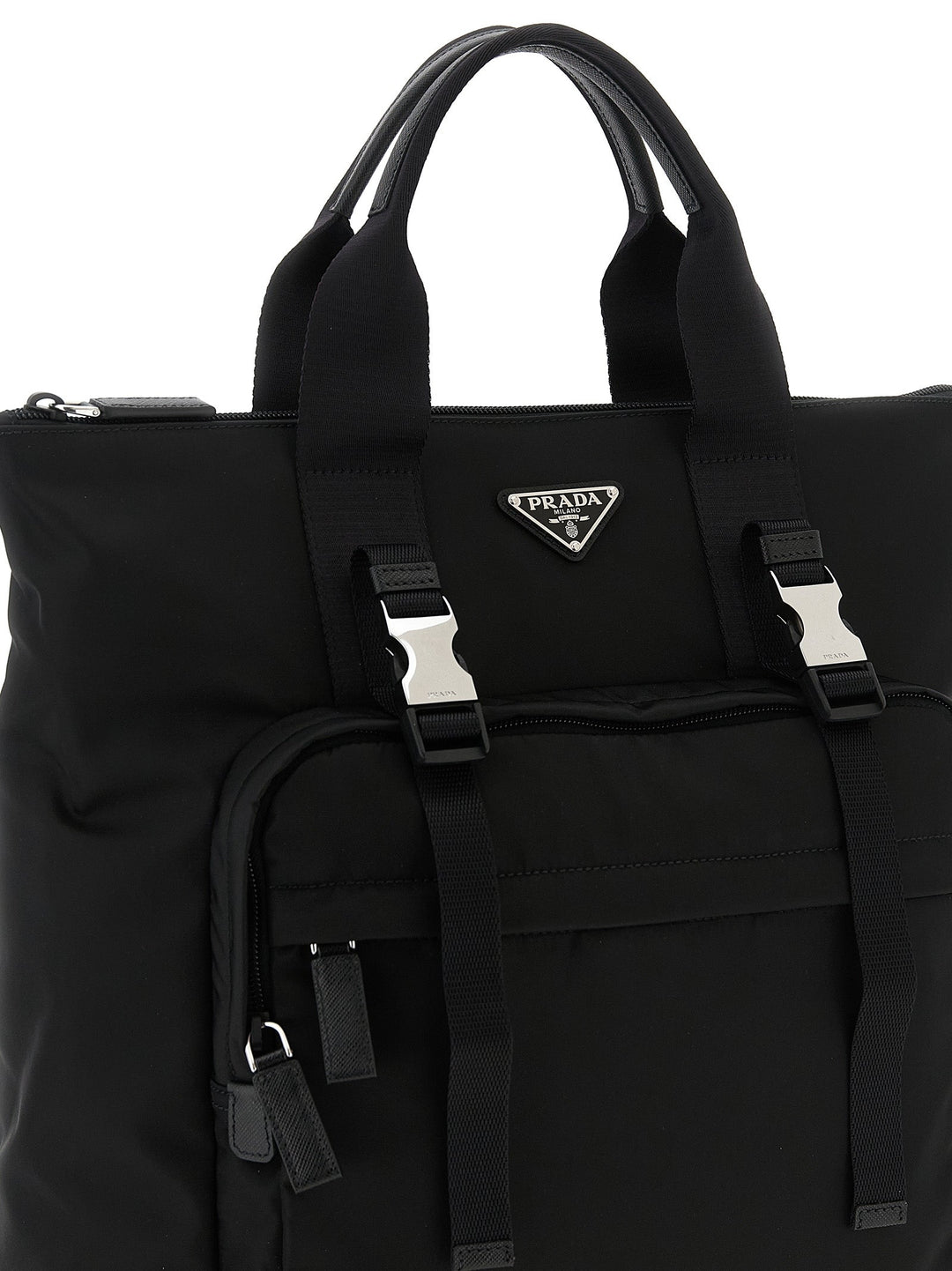 Men’s Prada Black Recycled Polyamide Tote Bag