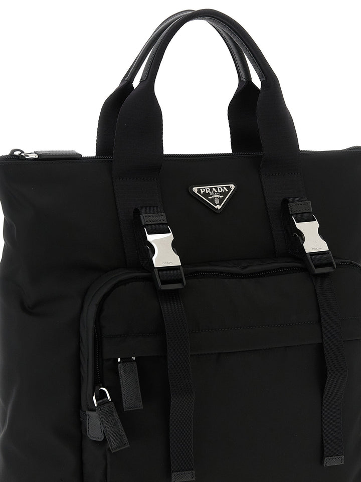 Men’s Prada Black Recycled Polyamide Tote Bag