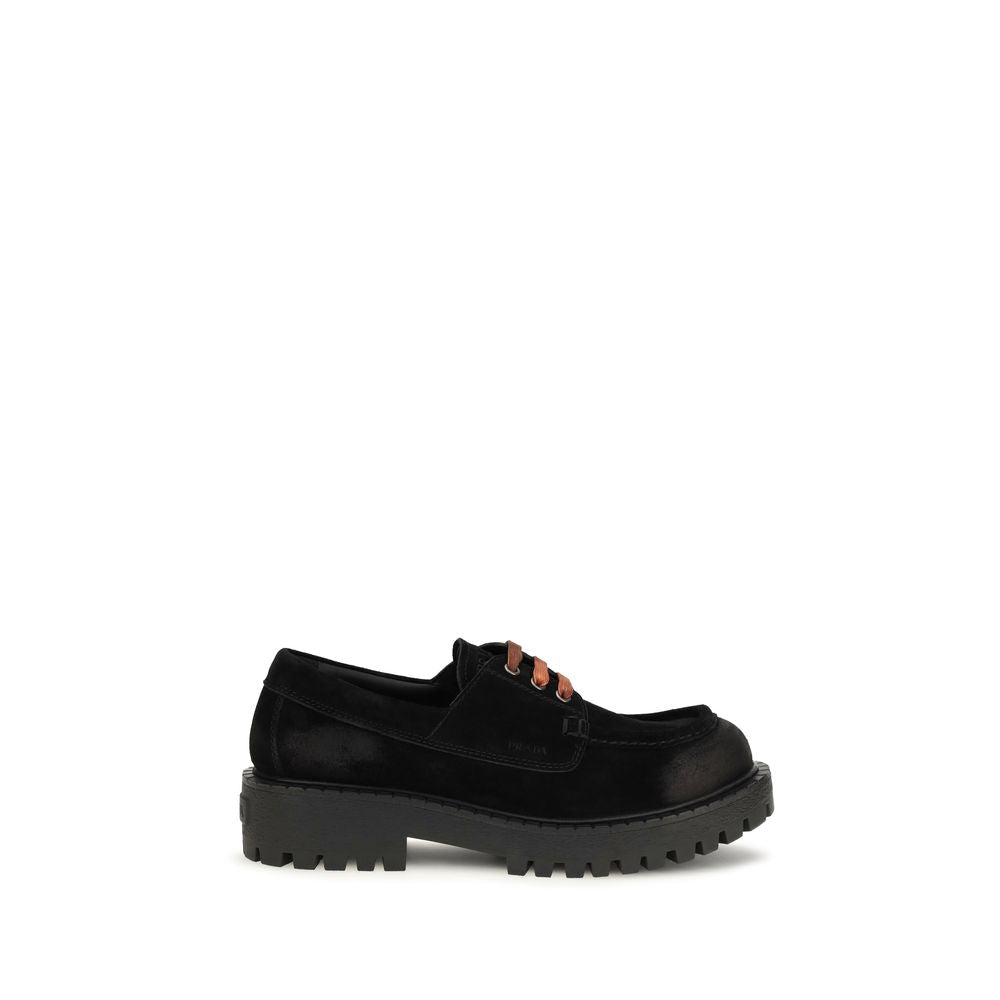 Men’s Prada Black Suede Leather Slip-on Loafers