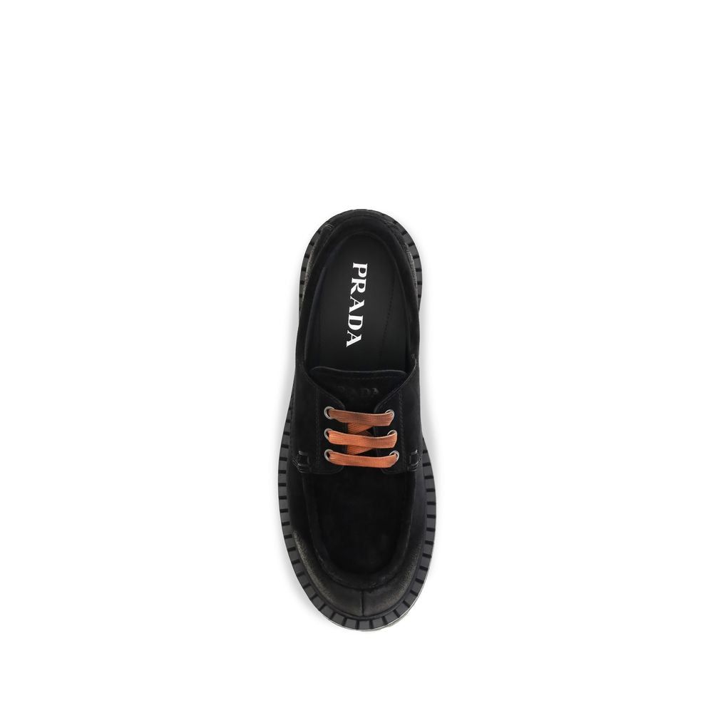 Men’s Prada Black Suede Leather Slip-on Loafers
