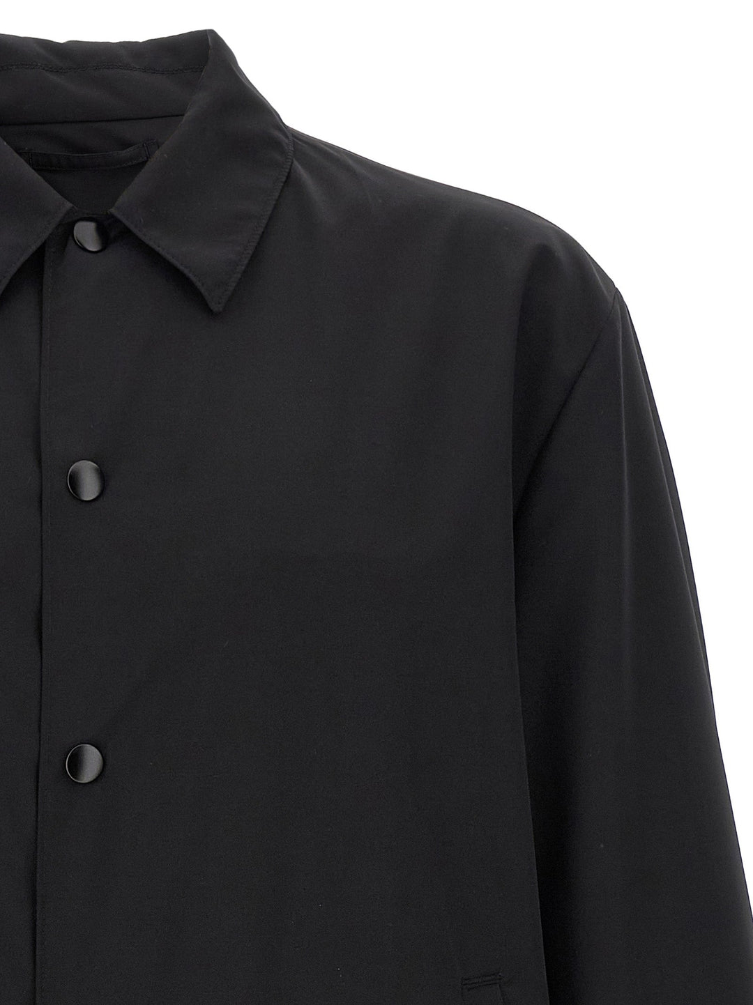 Men’s Prada Black Virgin Wool Full-length Jacket