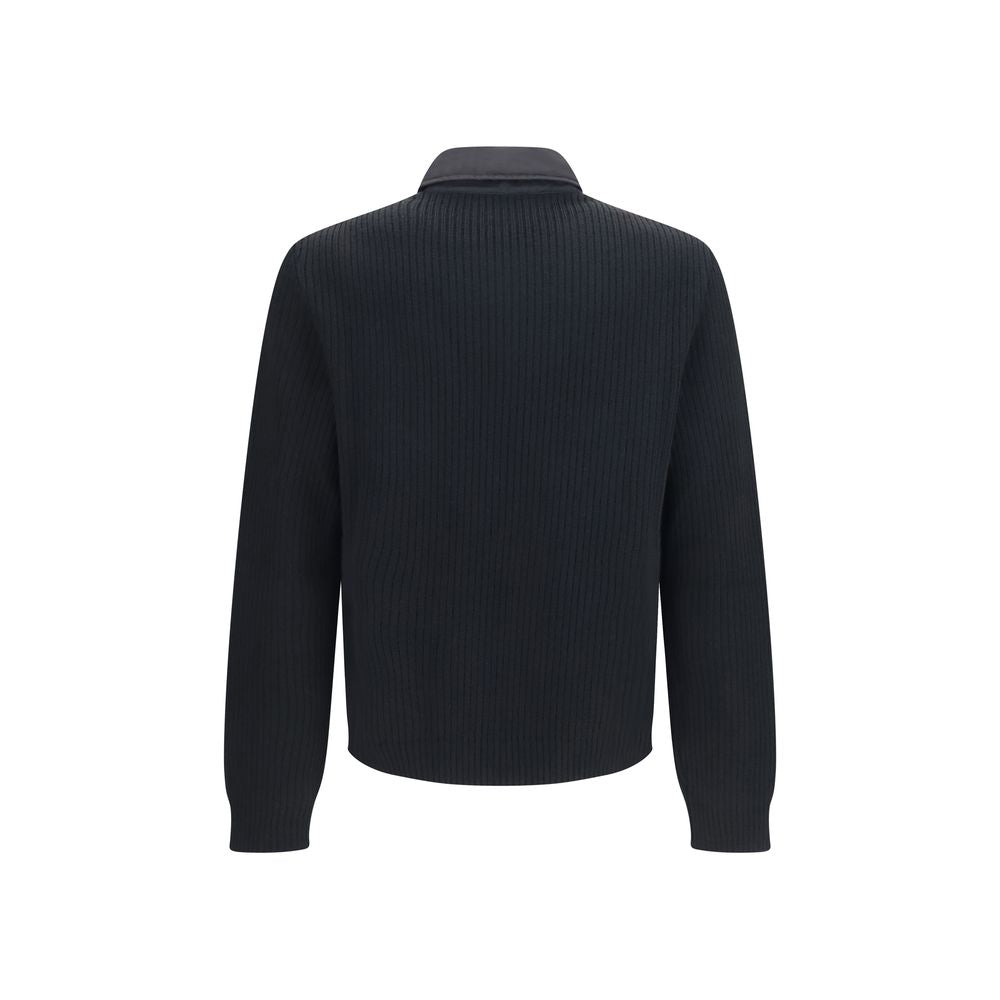 Men’s Prada Black Wool Oves Aries Full-length Jacket