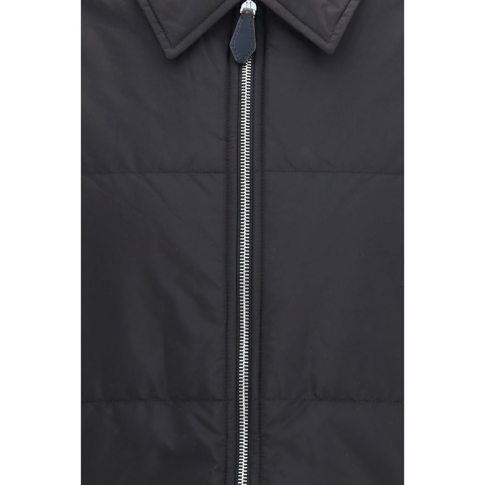 Men’s Prada Black Wool Oves Aries Full-length Jacket
