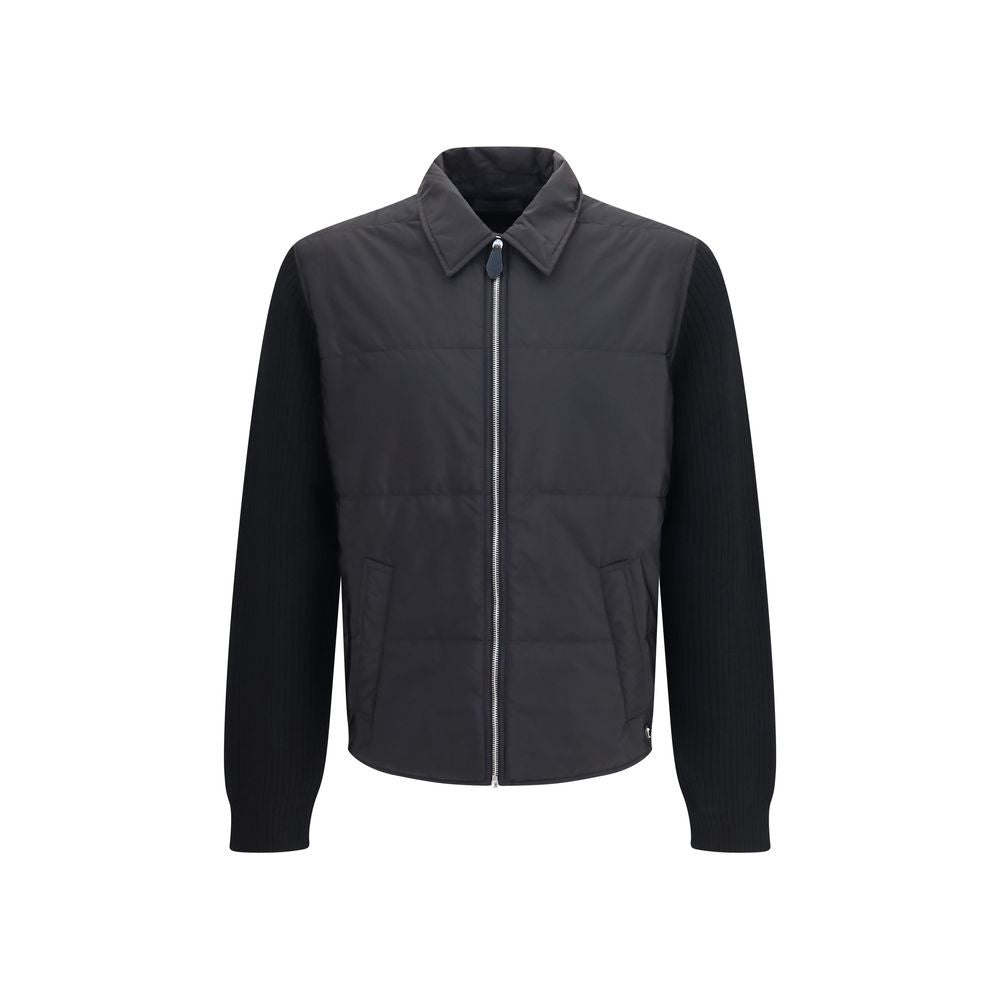 Men’s Prada Black Wool Oves Aries Full-length Jacket