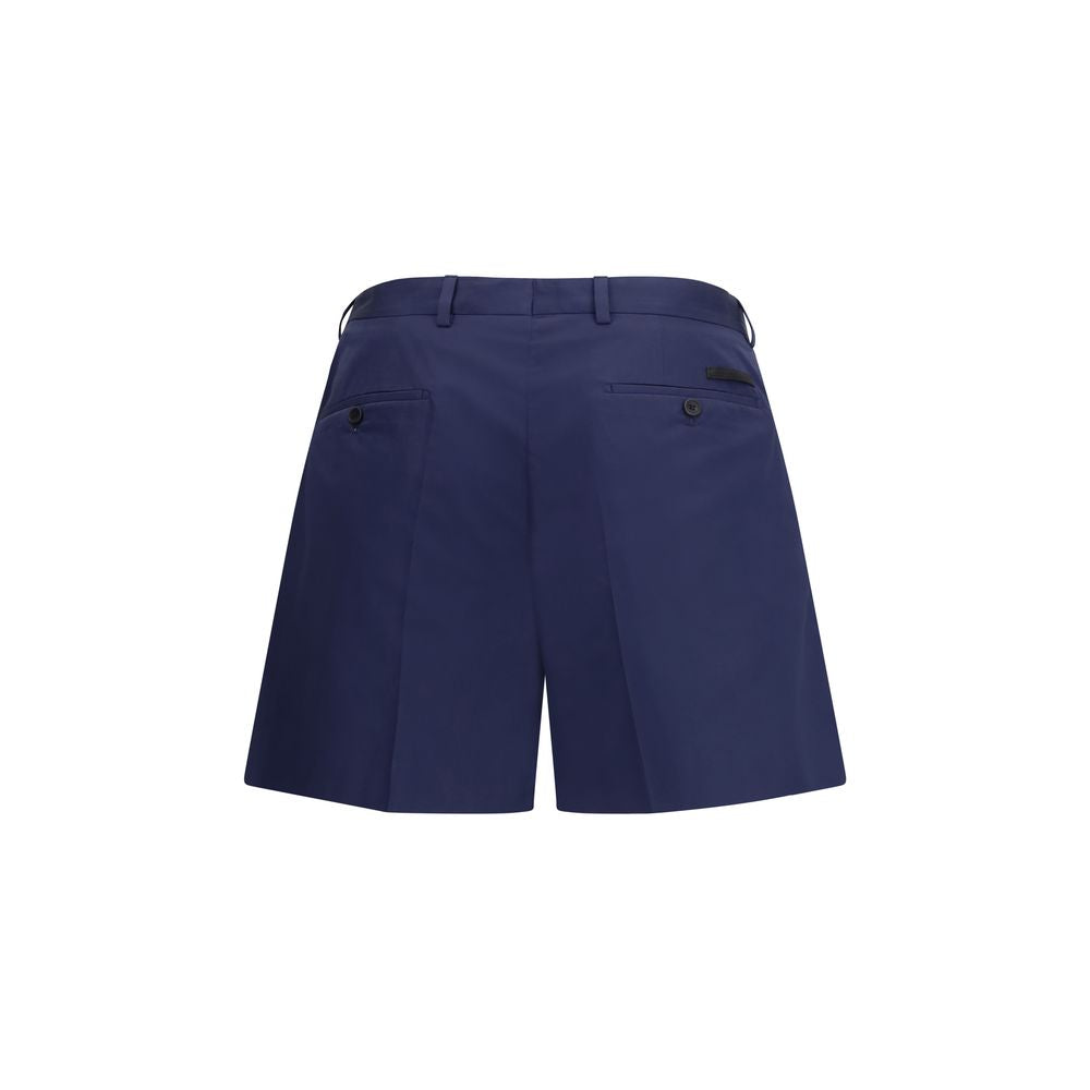 Men’s Prada Blue Cotton Bermuda Shorts