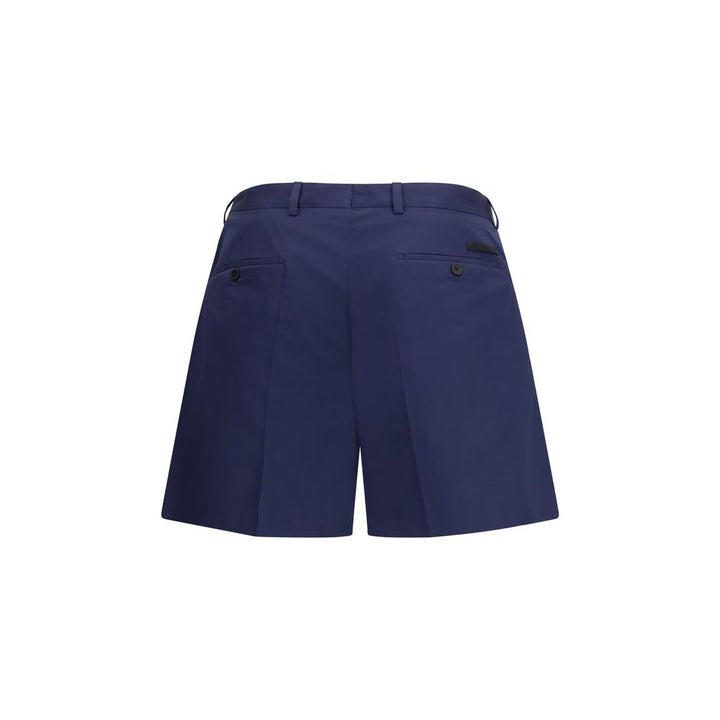 Men’s Prada Blue Cotton Bermuda Shorts