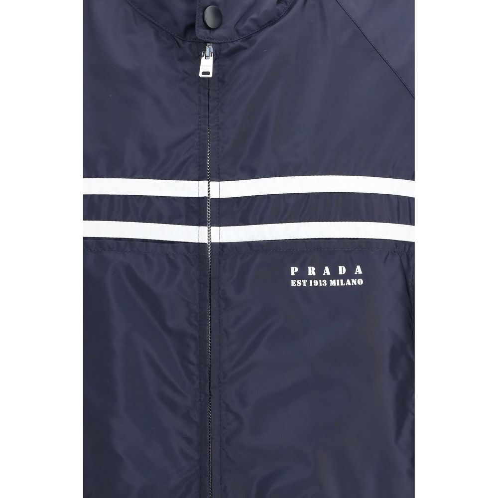 Men’s Prada Blue Nylon Shell Jacket