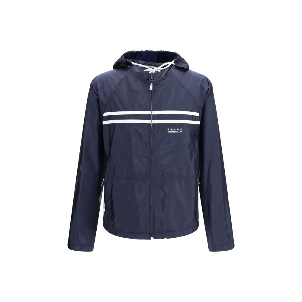 Men’s Prada Blue Nylon Shell Jacket