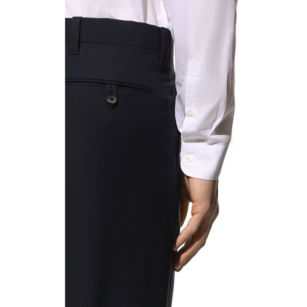 Men’s Prada Blue Wool Dress Pants