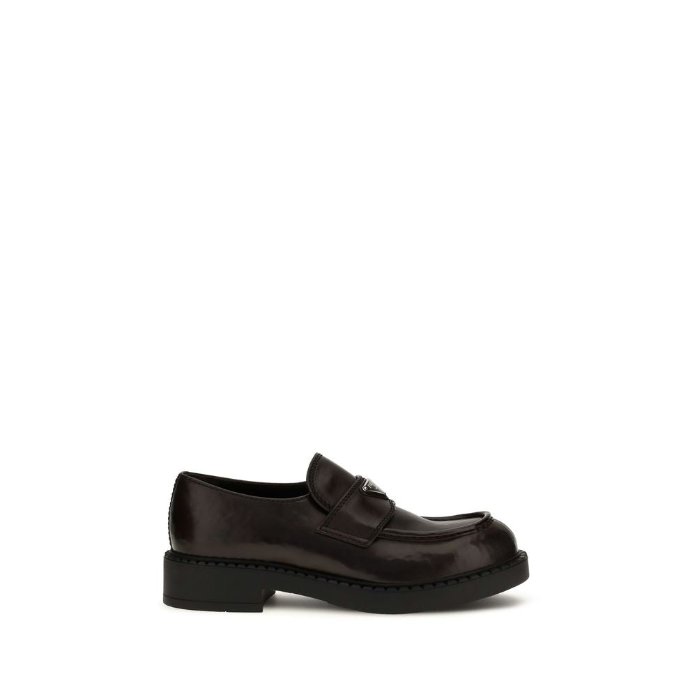 Men’s Prada Brown Calf Leather Bos Taurus Slip-on Loafers