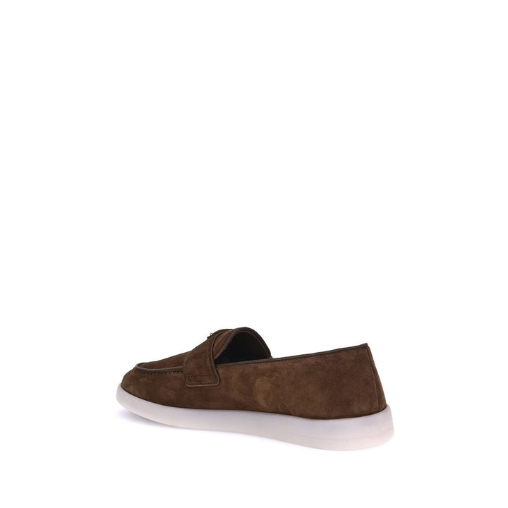 Men’s Prada Brown Calf Leather Bos Taurus Slip-on Loafers