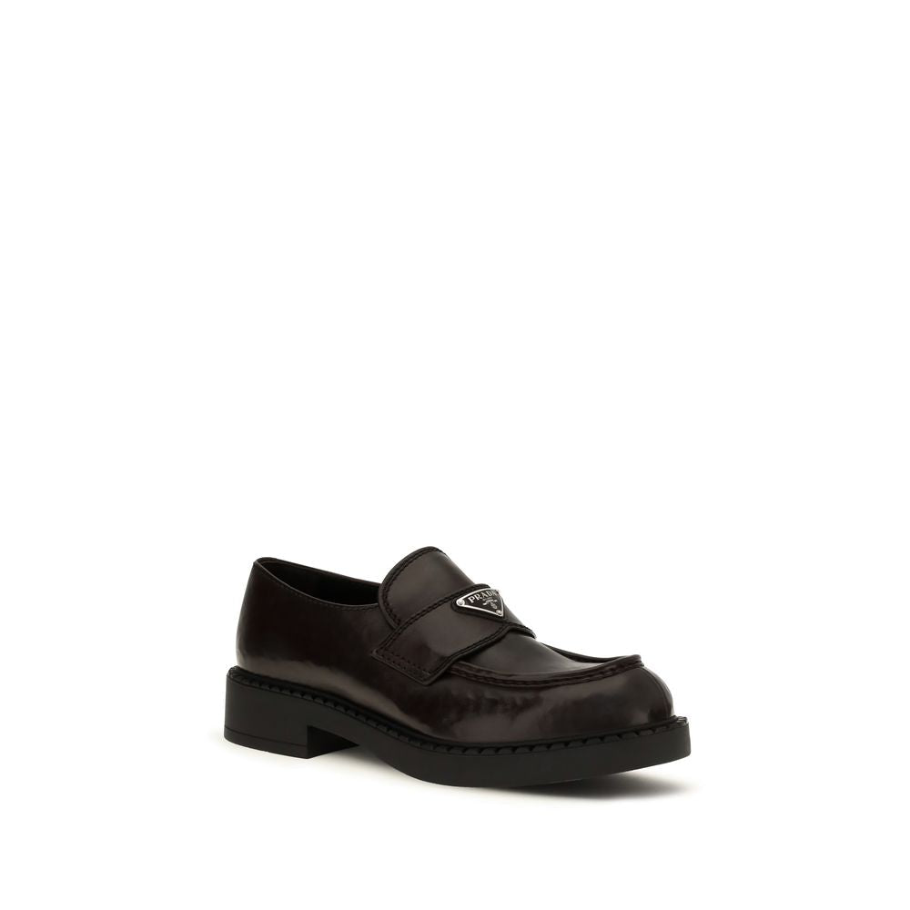 Men’s Prada Brown Calf Leather Bos Taurus Slip-on Loafers