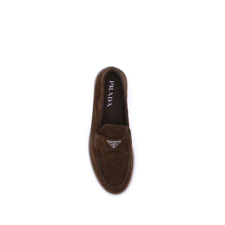 Men’s Prada Brown Calf Leather Bos Taurus Slip-on Loafers