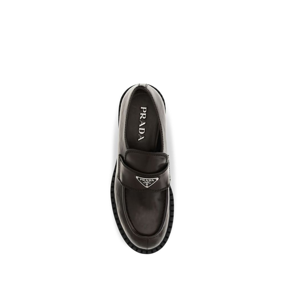 Men’s Prada Brown Calf Leather Bos Taurus Slip-on Loafers