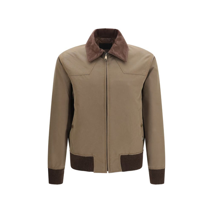 Men’s Prada Brown Cotton Full-length Jacket