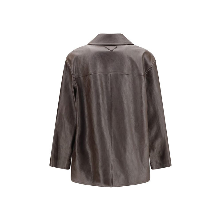 Men’s Prada Brown Lamb Leather Jacket
