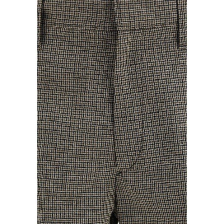 Prada Brown Wool Oves Aries Dress Pants