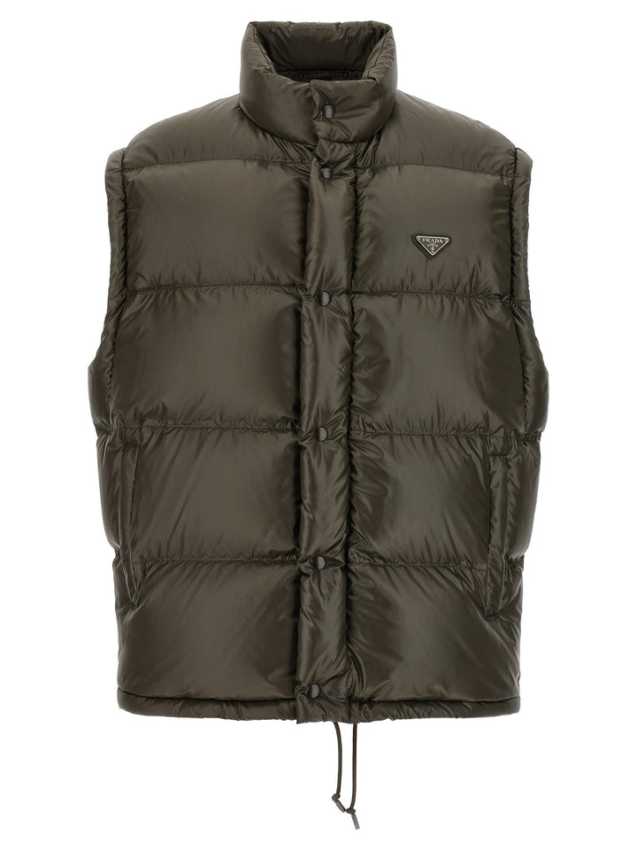 Men’s Prada Gray Recycled Polyamide Full-length Jacket