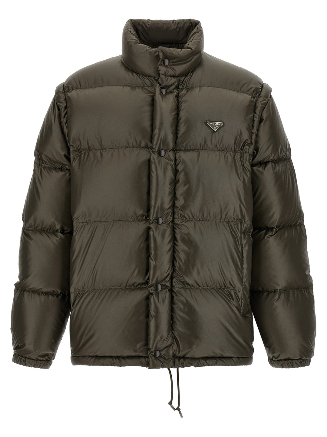 Men’s Prada Gray Recycled Polyamide Full-length Jacket