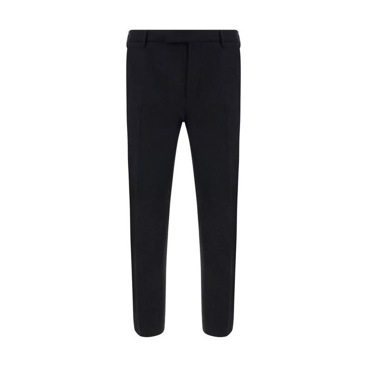 Men’s Pt Pantaloni Torino Black Elastane Dress Pants