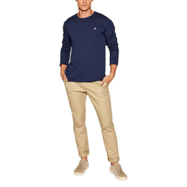 Men’s Ralph Lauren Blue Cotton Long Sleeve T-shirt