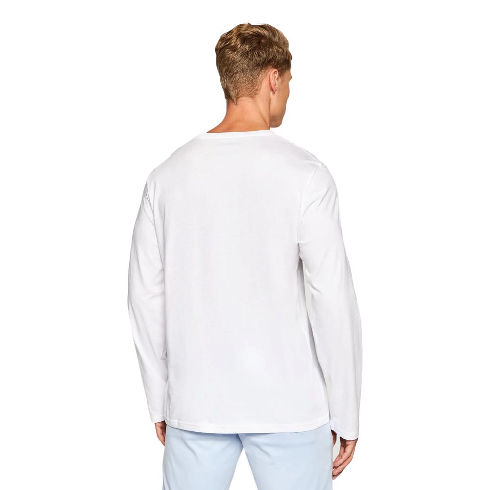 Men’s Ralph Lauren White Cotton Long Sleeve T-shirt