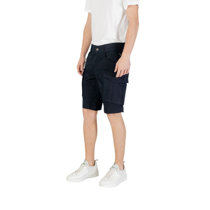 Men’s Replay Blue Cotton Bermuda Shorts