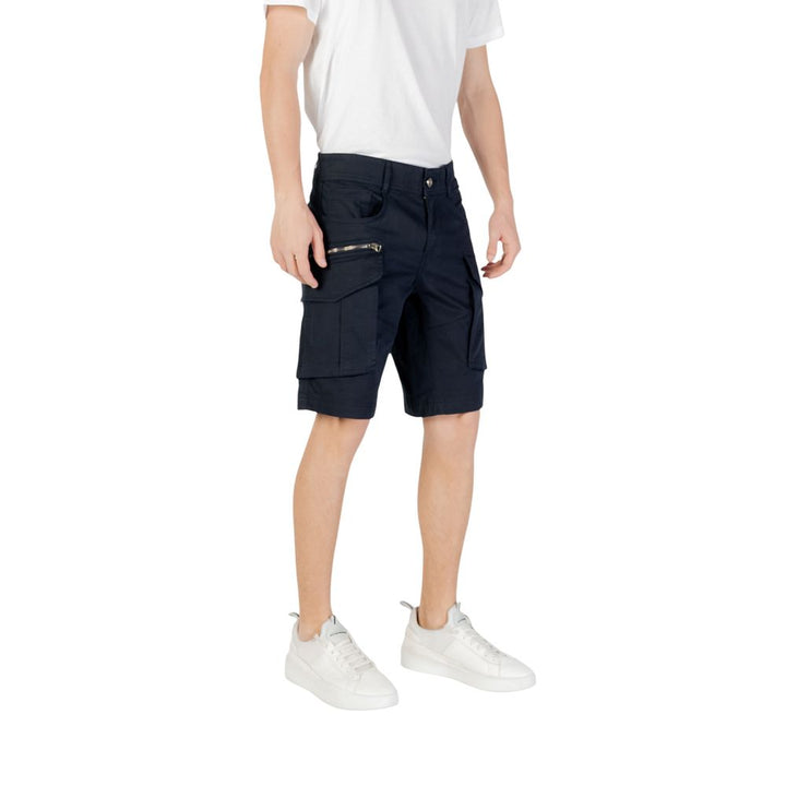 Men’s Replay Blue Cotton Bermuda Shorts