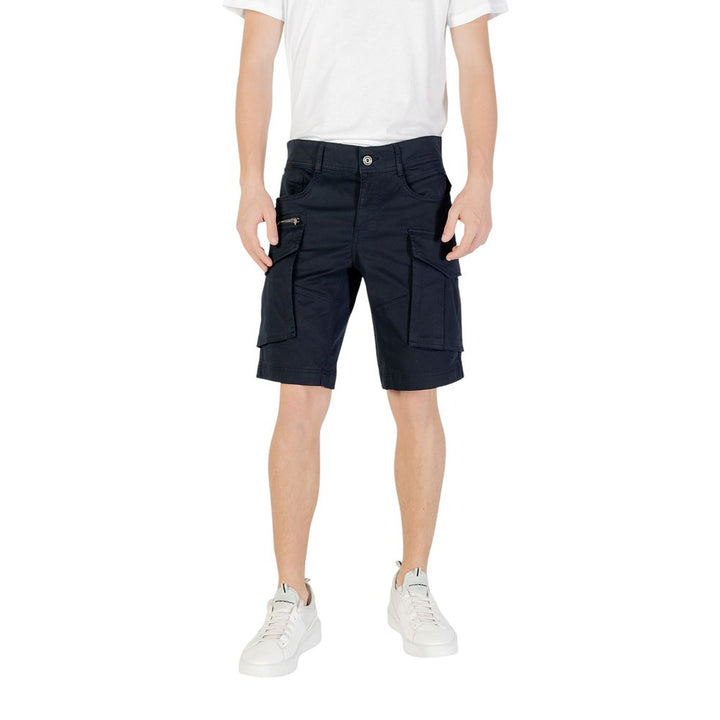 Men’s Replay Blue Cotton Bermuda Shorts