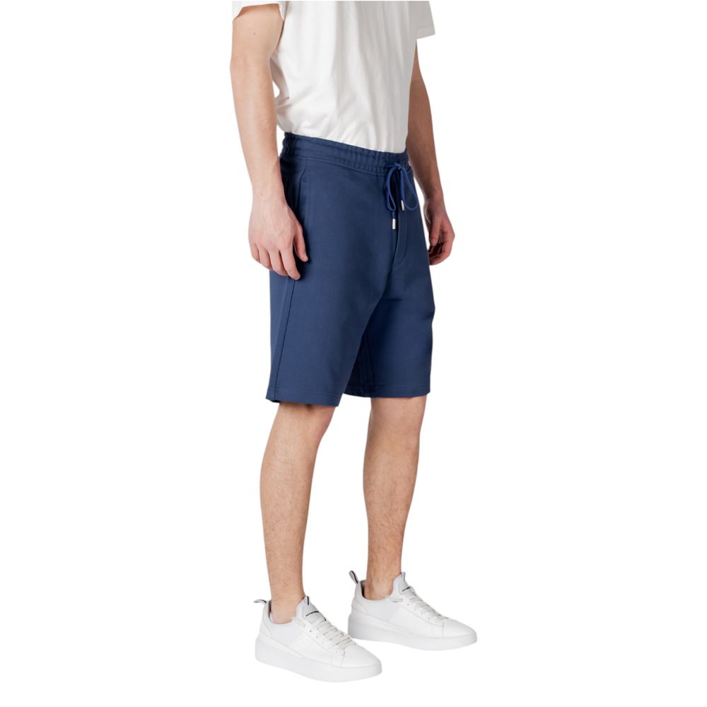Men’s Replay Blue Cotton Bermuda Shorts