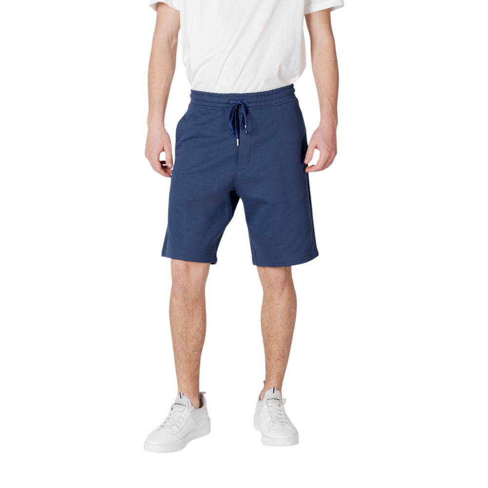 Men’s Replay Blue Cotton Bermuda Shorts
