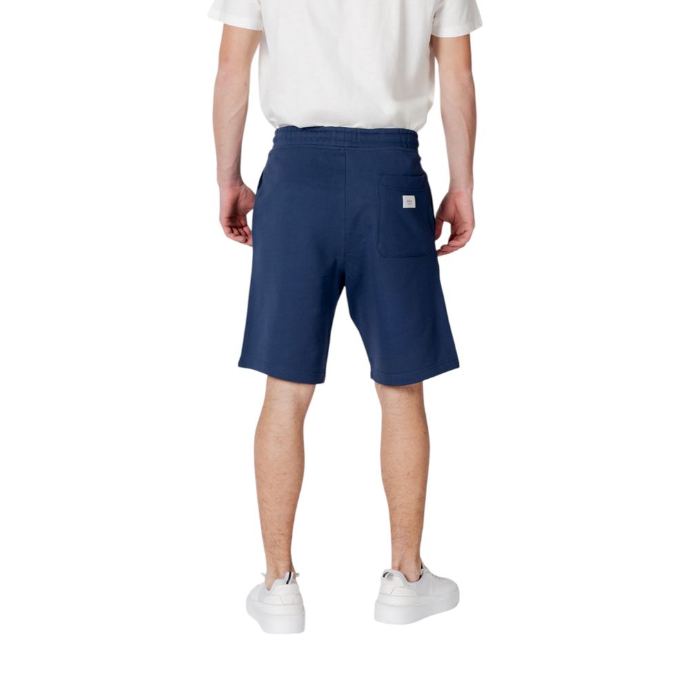 Men’s Replay Blue Cotton Bermuda Shorts