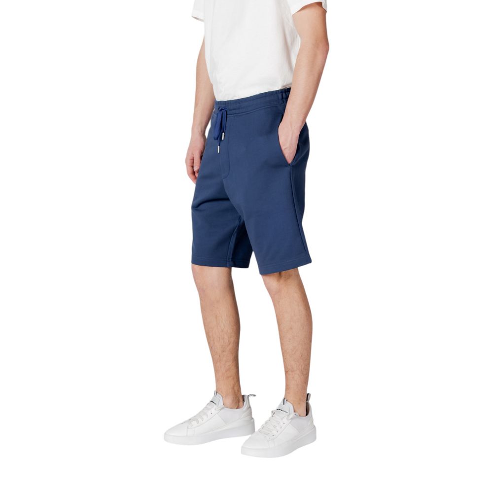 Men’s Replay Blue Cotton Bermuda Shorts