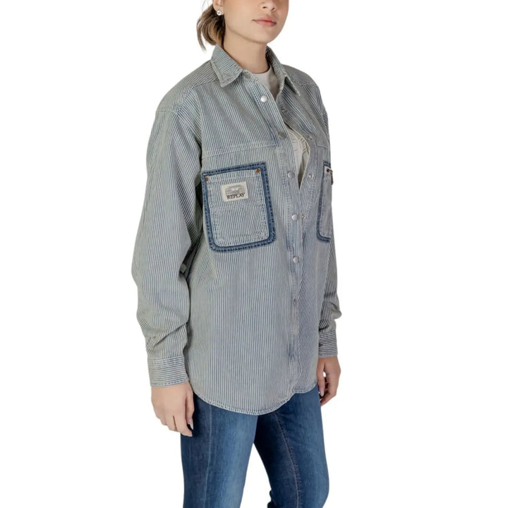 Men’s Replay Blue Cotton Blouse