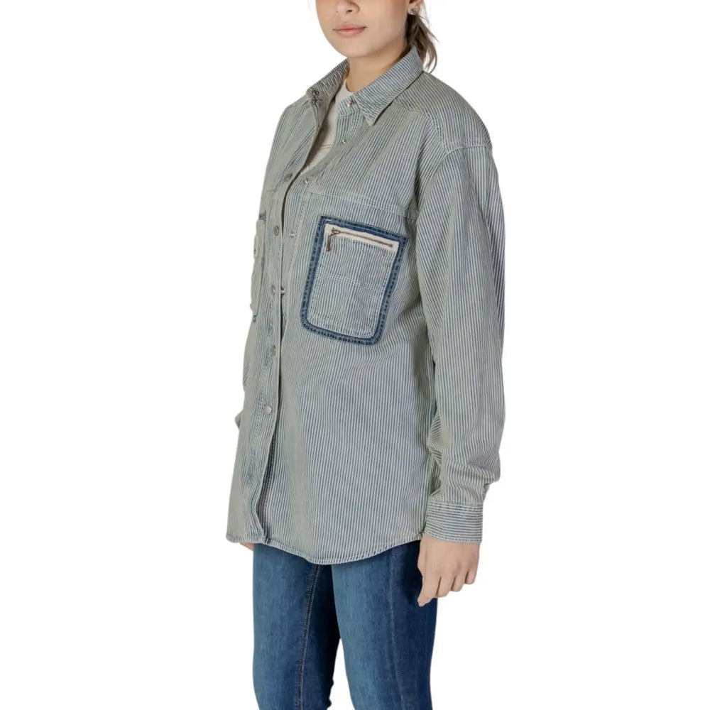 Men’s Replay Blue Cotton Blouse