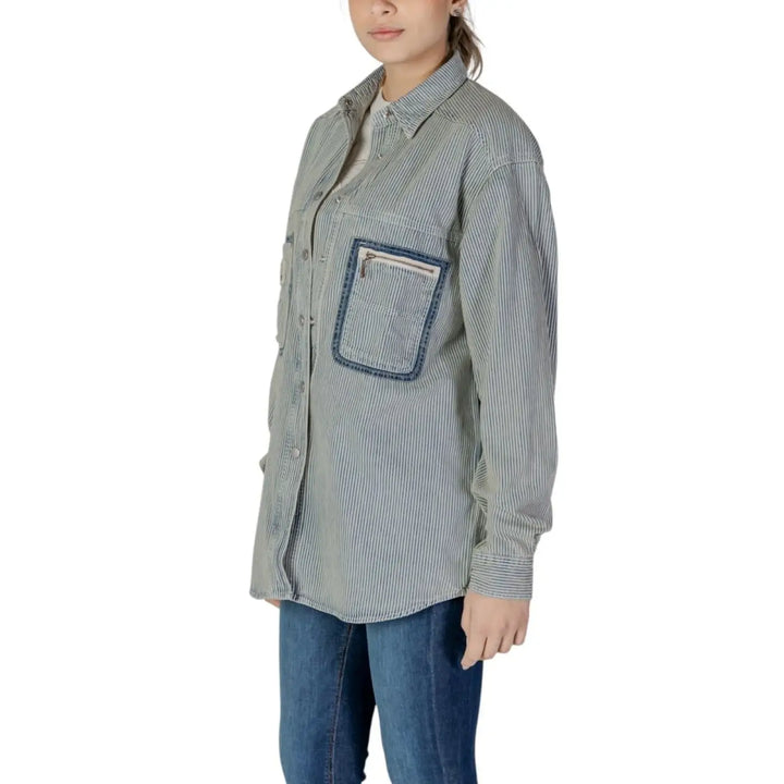 Men’s Replay Blue Cotton Blouse