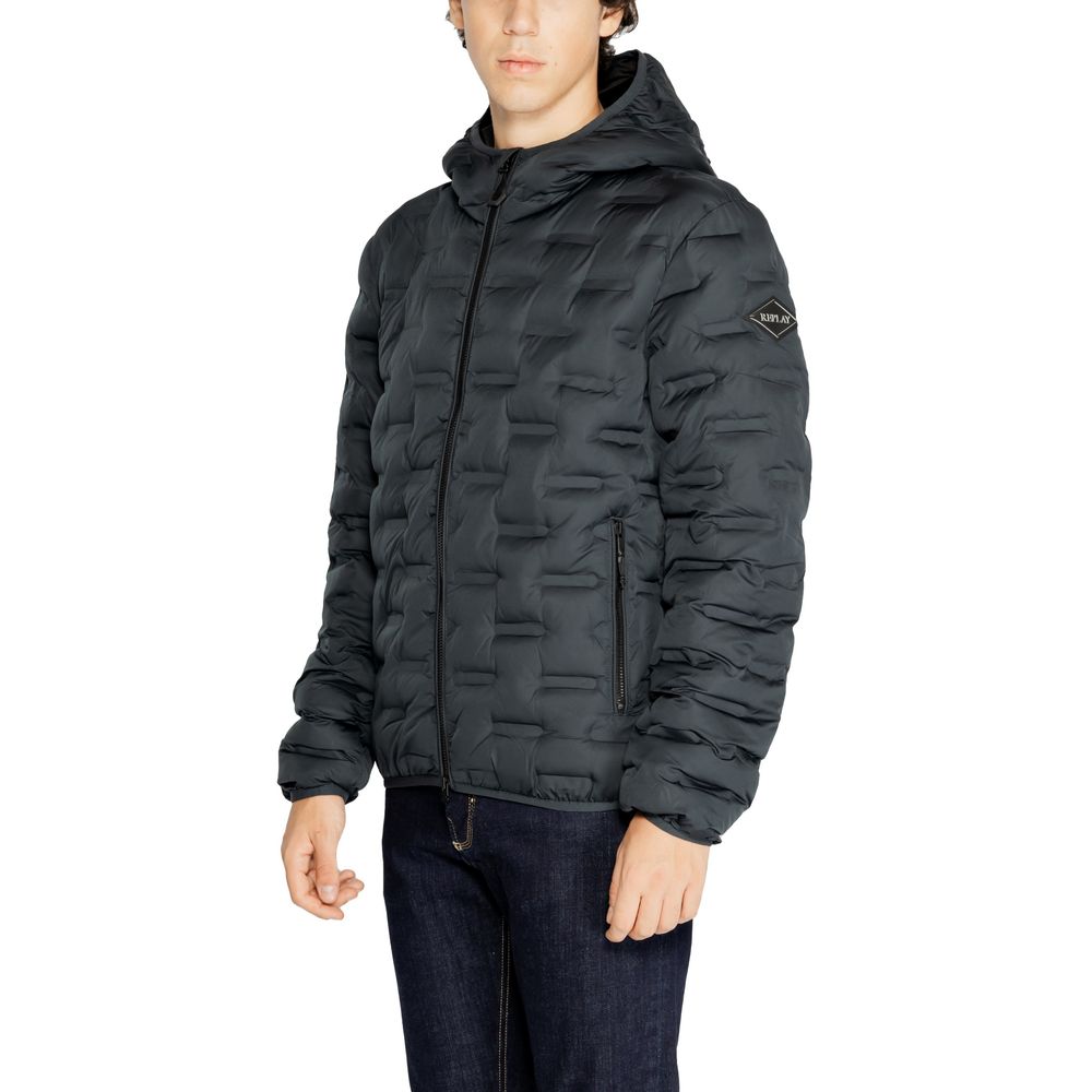 Men’s Replay Blue Polyester Full-length Jacket
