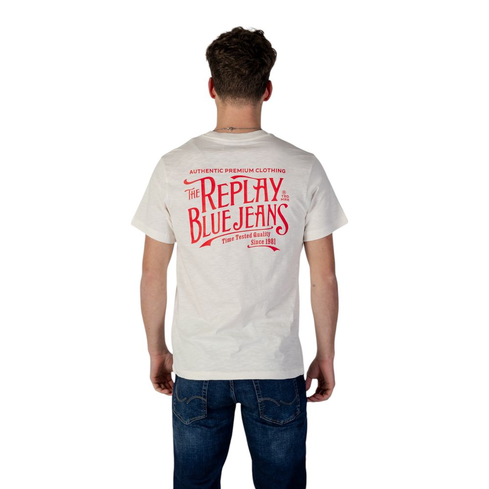 Men’s Replay Cream Cotton Sportswear