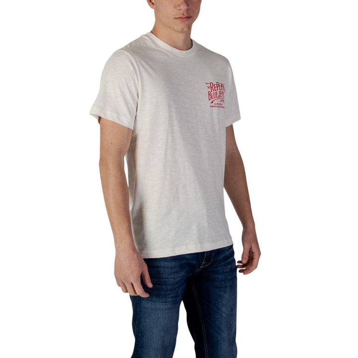Men’s Replay Cream Cotton Sportswear