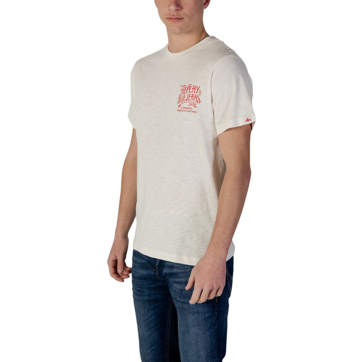 Men’s Replay Cream Cotton Sportswear