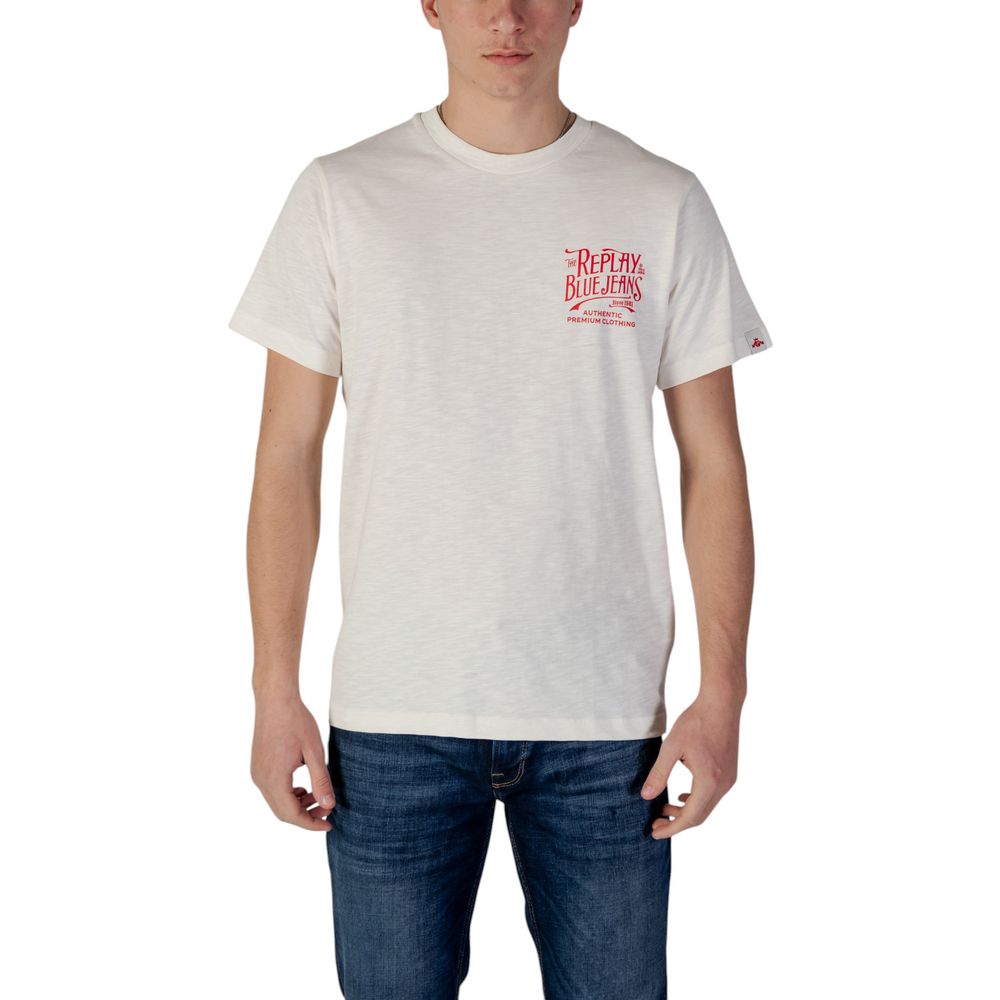 Men’s Replay Cream Cotton Sportswear