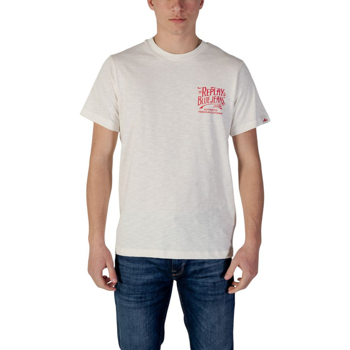 Men’s Replay Cream Cotton Sportswear