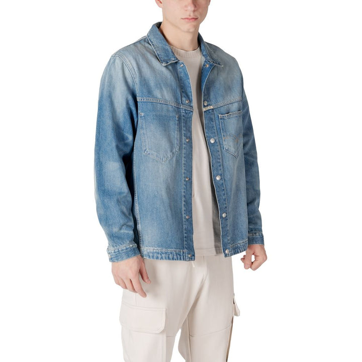 Men’s Replay Light Blue Cotton Denim Jacket