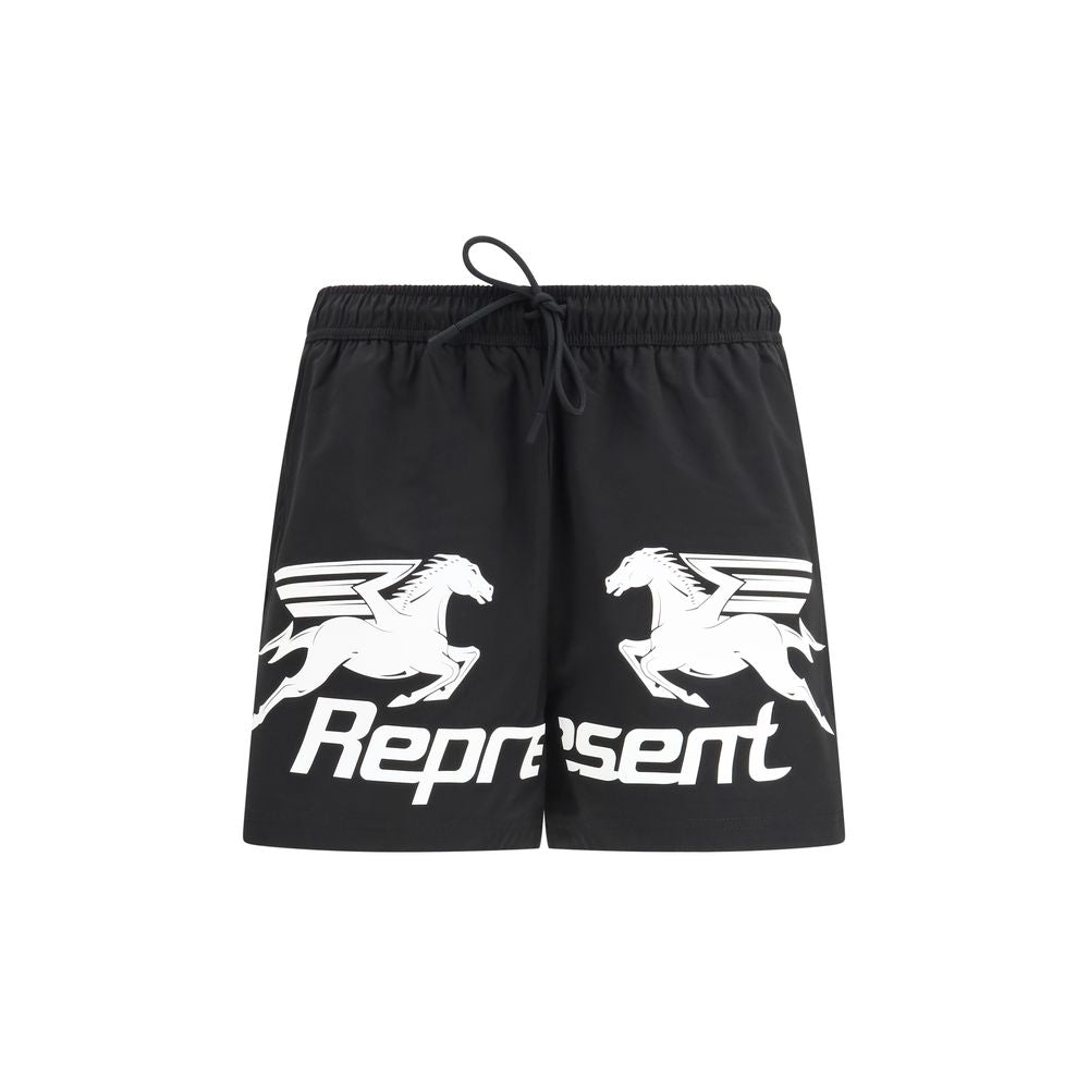 Men’s Represent Black Polyester Shorts