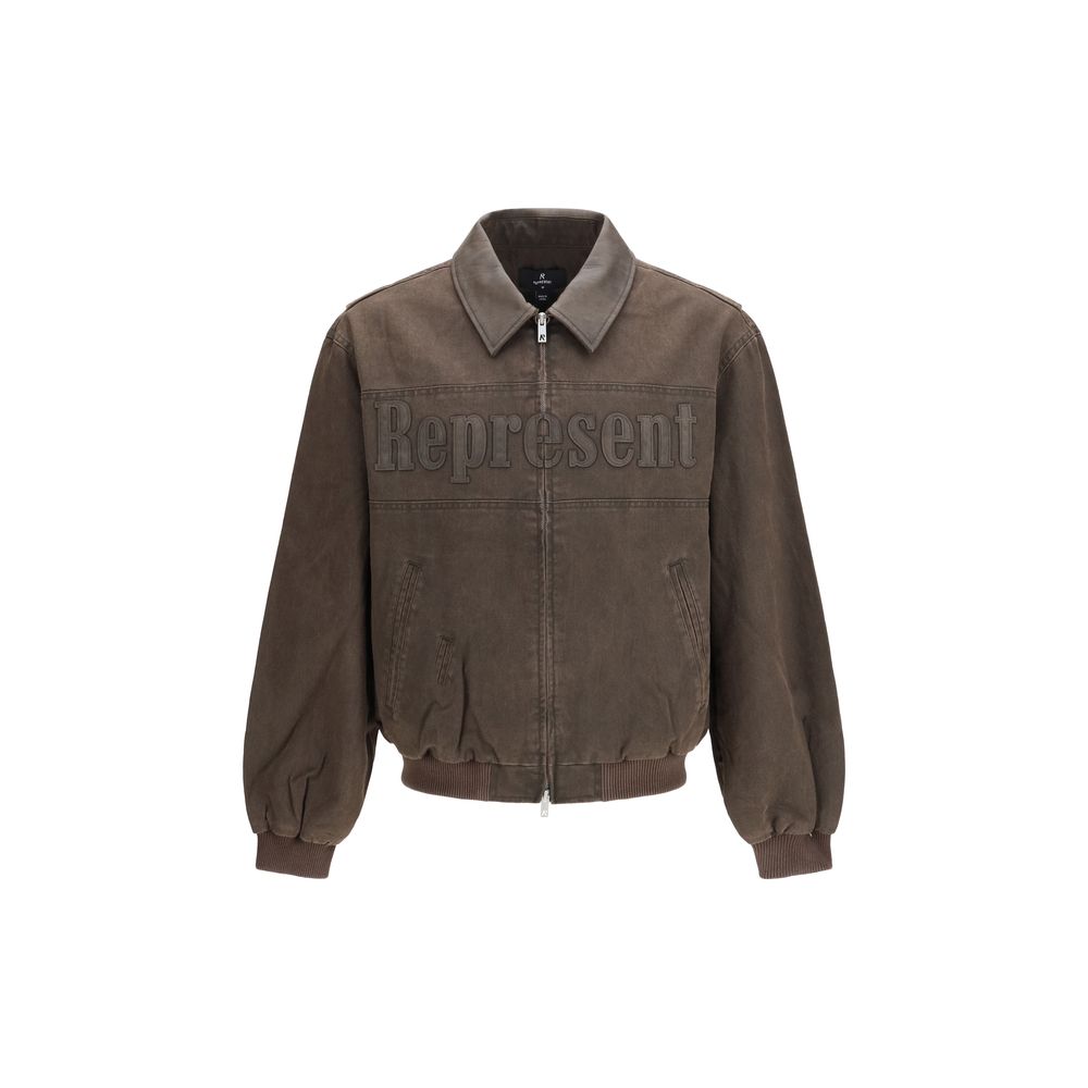 Men’s Represent Brown Cotton Bomber