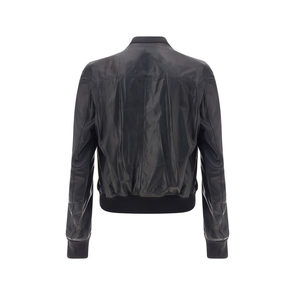 Men’s Rick Owens Bauhaus Flight Leather Jacket