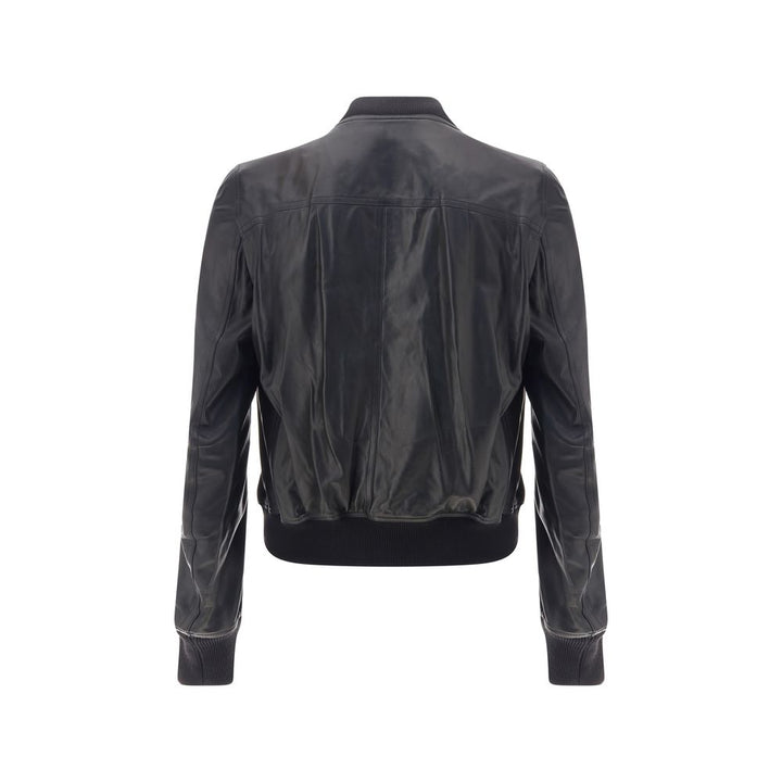 Men’s Rick Owens Bauhaus Flight Leather Jacket