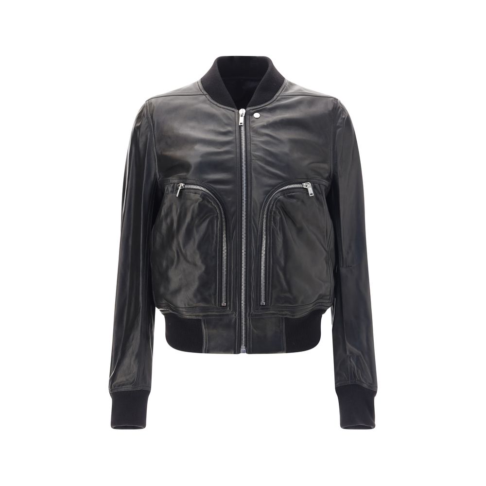 Men’s Rick Owens Bauhaus Flight Leather Jacket
